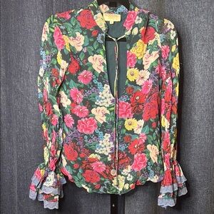 Rococo Sand Floral Tallia Blouse Size XS
